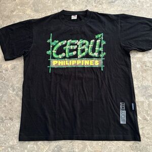 Vintage 1990s Cebu Philippines Bamboo Graphic Tee Shirt 2XL